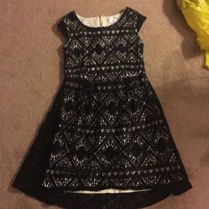 Black and white dress